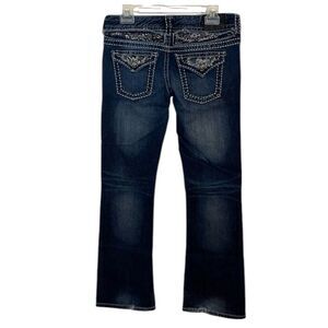 Y2K Maurices Premium Low Rise Bootcut Jeans, bedazzled, size 7/8